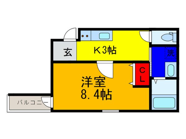 フジパレス城東諏訪Ⅷ番館の物件間取画像